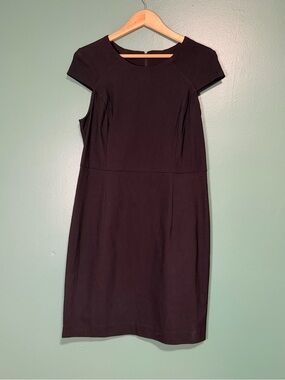 Reitmans Black Cap-Sleeve Sheath Dress
